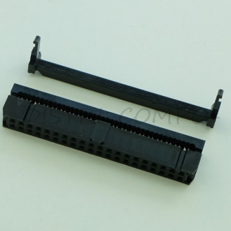 Connecteur HE10 40 points femelle barre antitraction pas 1.27mm