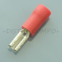 Cosse plate femelle 2.8x0.8mm rouge RND Connect