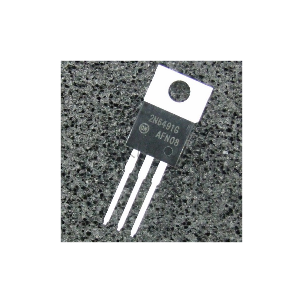 2N6491G Transistor BJT PNP 80V 15A 1800mW TO-220AB ONS RoHS