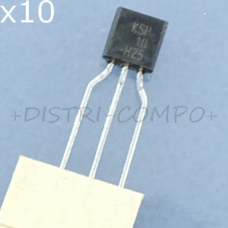 KSP10TA Transistor RF BJT NPN 25V 350mW TO-92 ONS RoHS