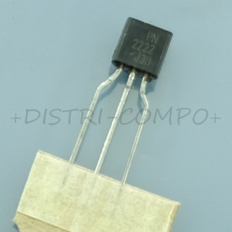 PN2222 Transistor BJT NPN 30V 600mA 625mW TO-92 ONS RoHS