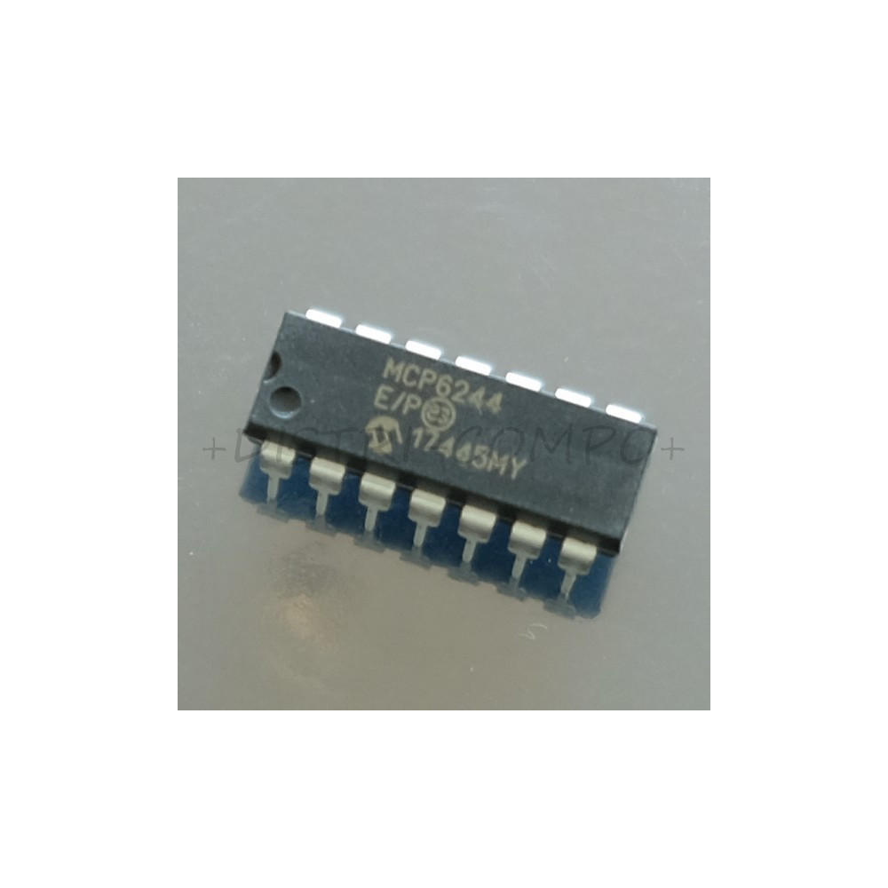 MCP6244-E/P Operational Amp Quad GP R-R PDIP-14 Microchip RoHS