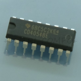 4054 - CD4054BE CMOS 4-segment Liquid-Crystal Display driver DIP-16