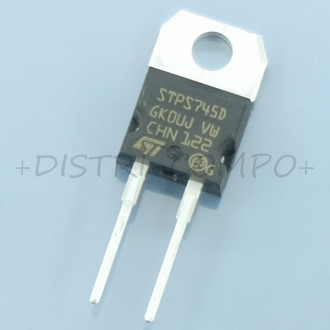 STPS745D Rectifier Diode Schottky 45V 7.5A TO-220AC STM RoHS