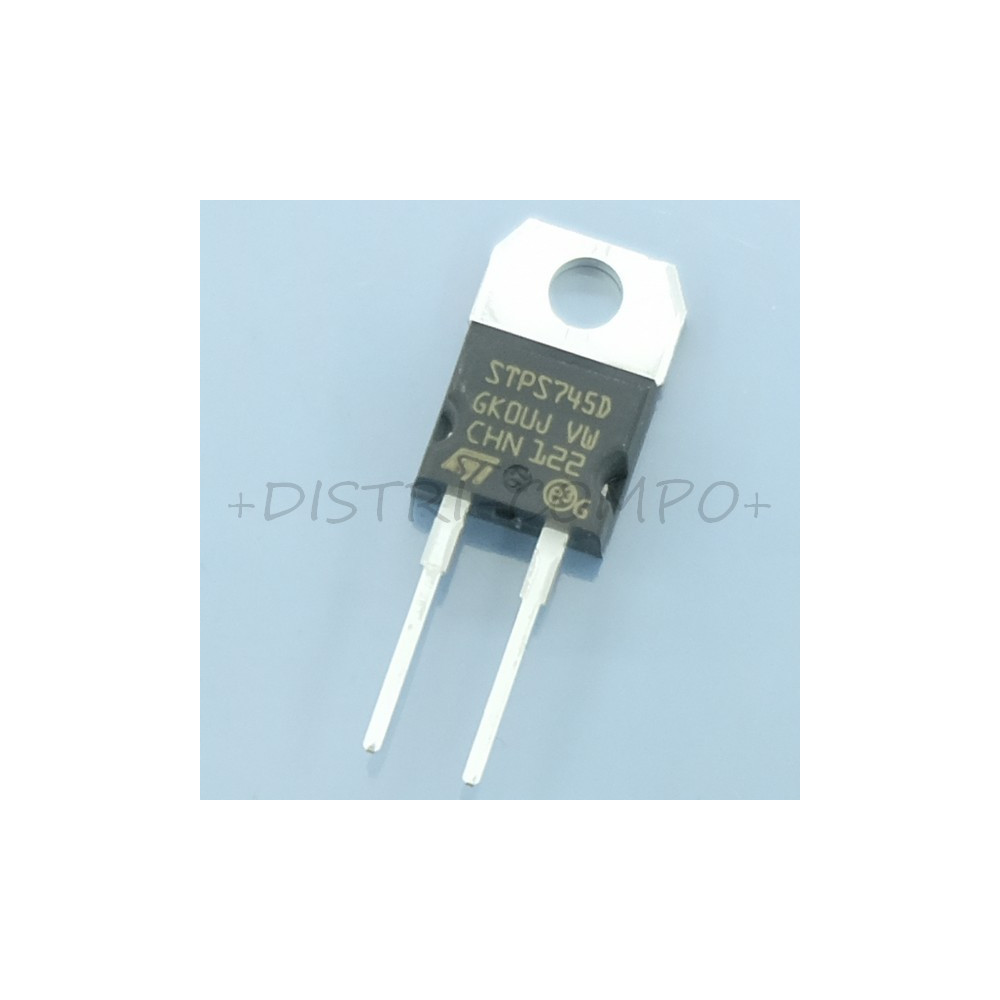 STPS745D Rectifier Diode Schottky 45V 7.5A TO-220AC STM RoHS