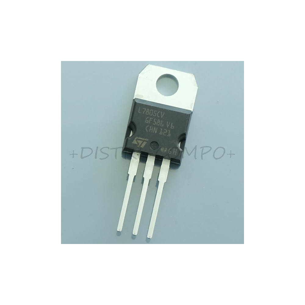 L7805CV-DG Régulateur +5V 1.5A dual gauge TO-220 STM RoHS