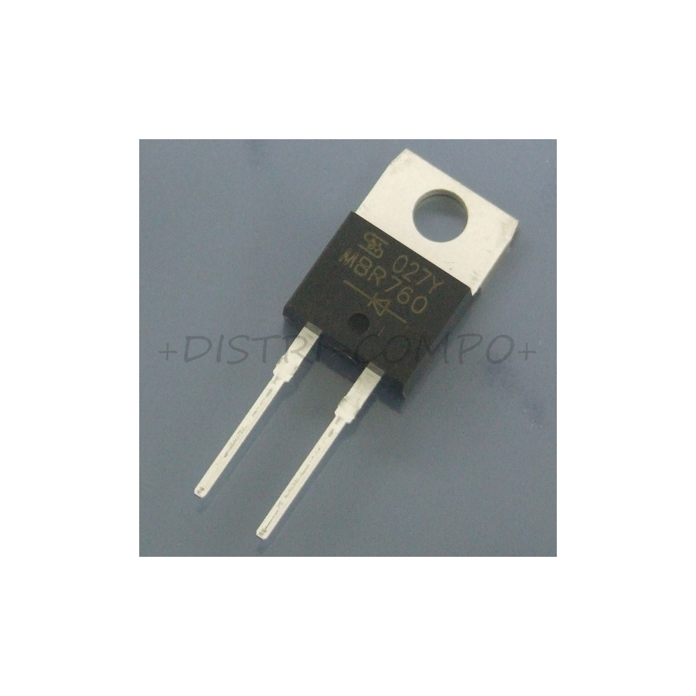 MBR760 Diode Schottky 60V 7.5A TO-220AC Taiwan RoHS