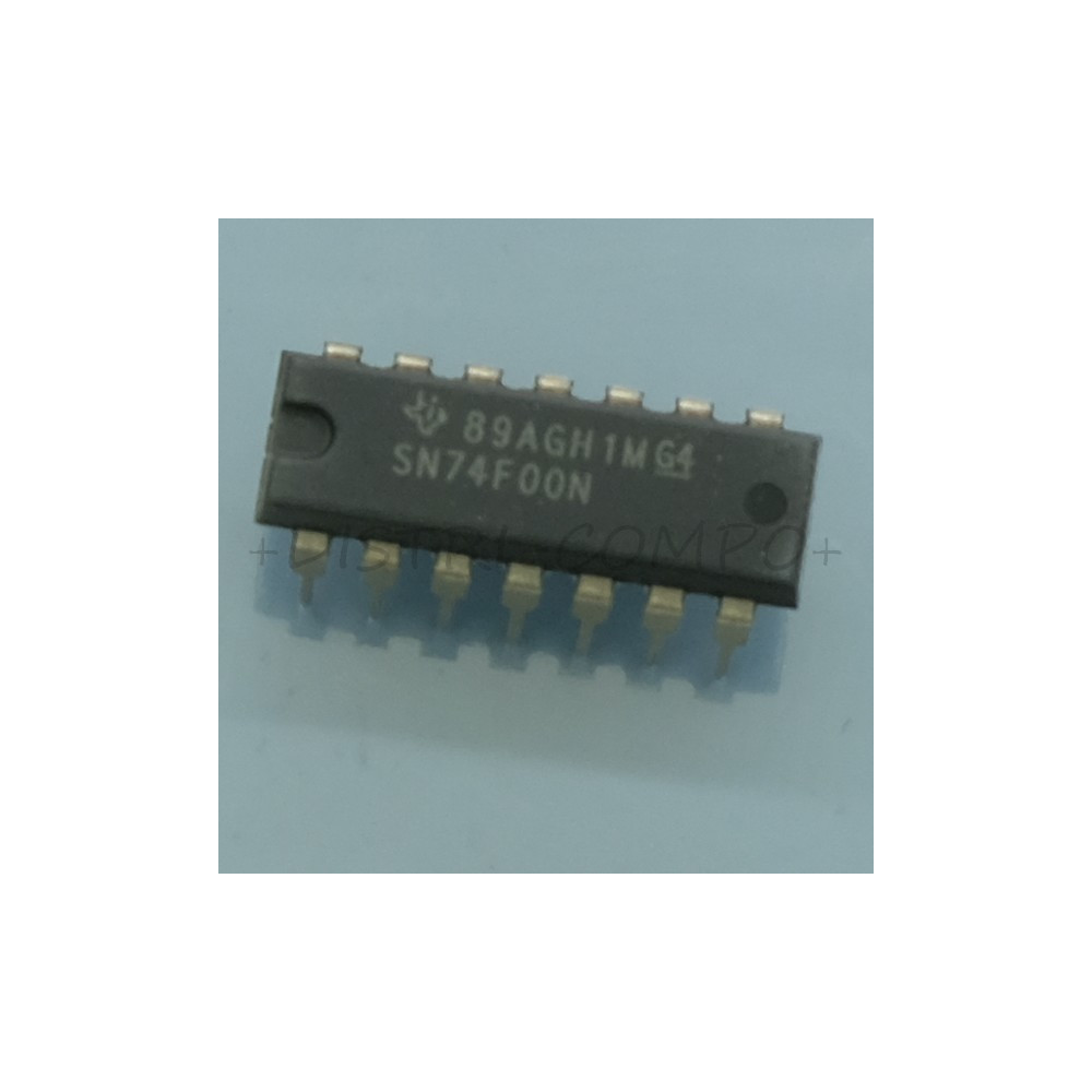 74F00 - SN74F00N Quad 2-input positive-NAND gates DIP-14 Texas RoHS