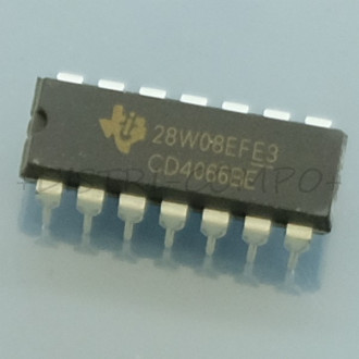 4066 - CD4066BE CMOS Quad Bilateral Switch  DIP-14 Texas RoHS