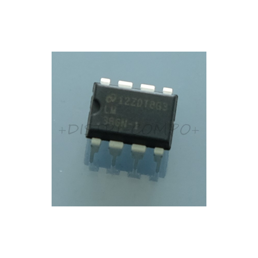 LM386N-1 Wide Input Voltage Low Power Audio Amplifier DIP-8 Texas RoHS