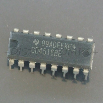 4516 - CD4516BE CMOS Compteur dcompteur binaire DIP-16 Texas Rohs