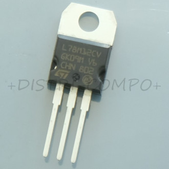 L78M12CV Regulateur +12V 500mA TO-220 STM RoHS