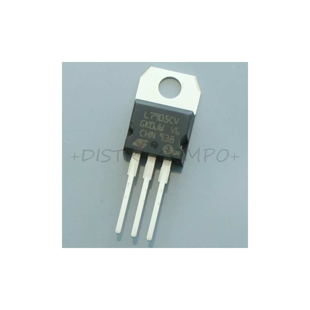 7905 - L7905CV Regulateur de tension -5V 1A TO-220 STM RoHS