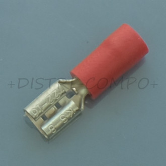 Cosse plate femelle 4.8x0.5mm rouge RND Connect