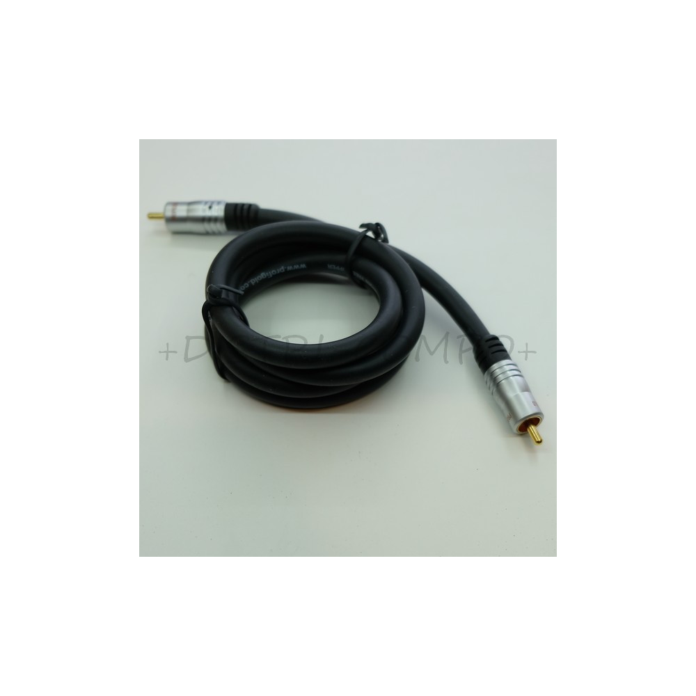 Cordon digital coaxial RCA mâle Longueur 1m00