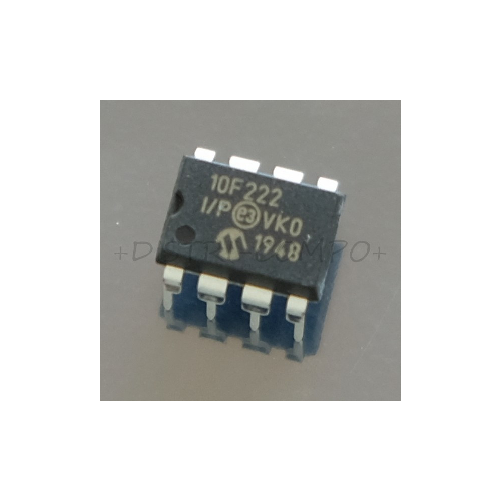 PIC10F222-I/P Microcontrolleur DIP-8 Microchip RoHS