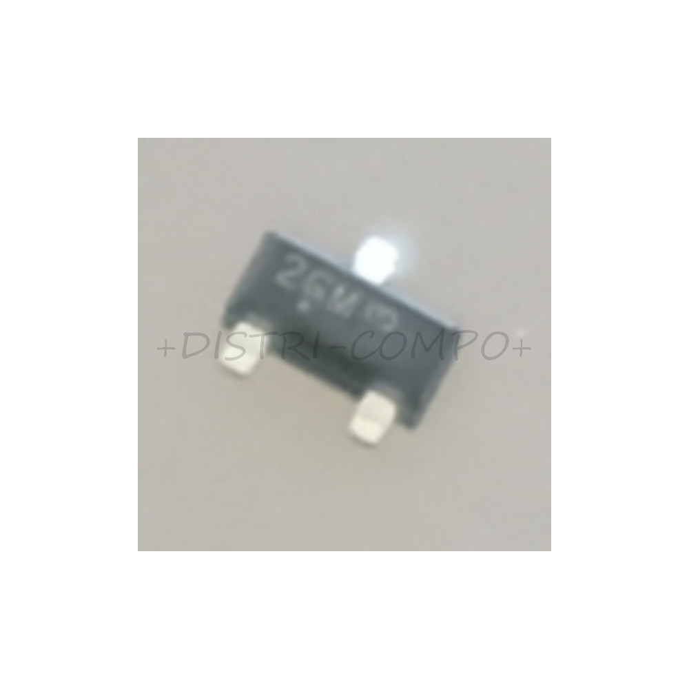 BC847W Transistor BJT NPN 45V 100mA 200mW SOT-323 Nexperia RoHS