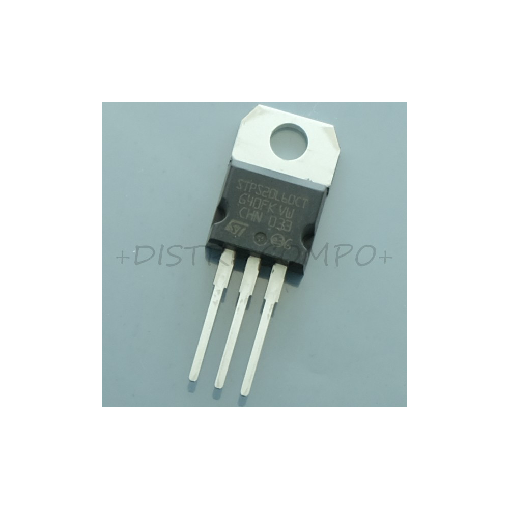 STPS20L60CT Rectifier diode Schottky 60V 20A TO-220AB STM RoHS