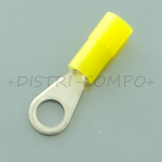 Cosse a oeillet 3.2mm a sertir 0.2mm - 0.5mm² jaune RND Connect