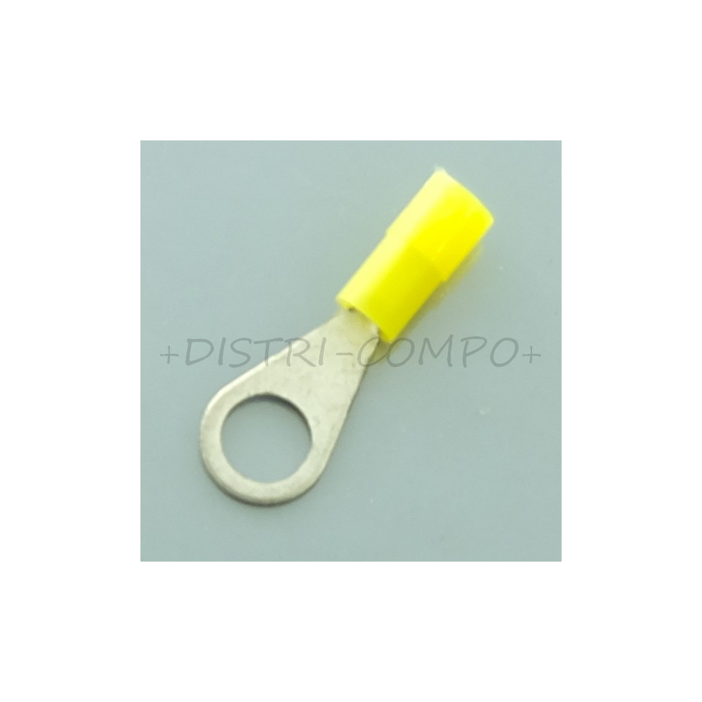 Cosse a oeillet 4.3mm a sertir 0.2mm - 0.5mm² jaune RND Connect