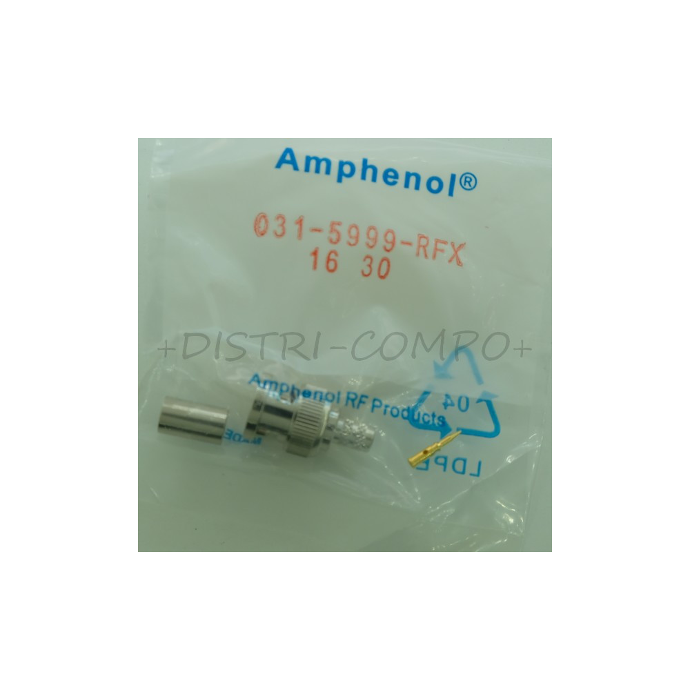 Connecteur BNC mâle à sertir RG8/X 50ohm 031-5999-RFX Amphenol