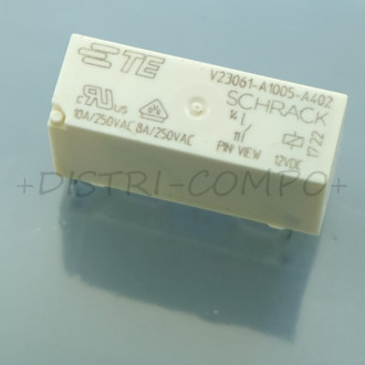 Relais miniature SPST-NO 12VDC 28.6x10x15 V23061A1005A402 TE