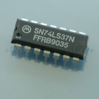 74LS37 - SN74LS37N quad 2-input NAND gate DIP-14 Motorola