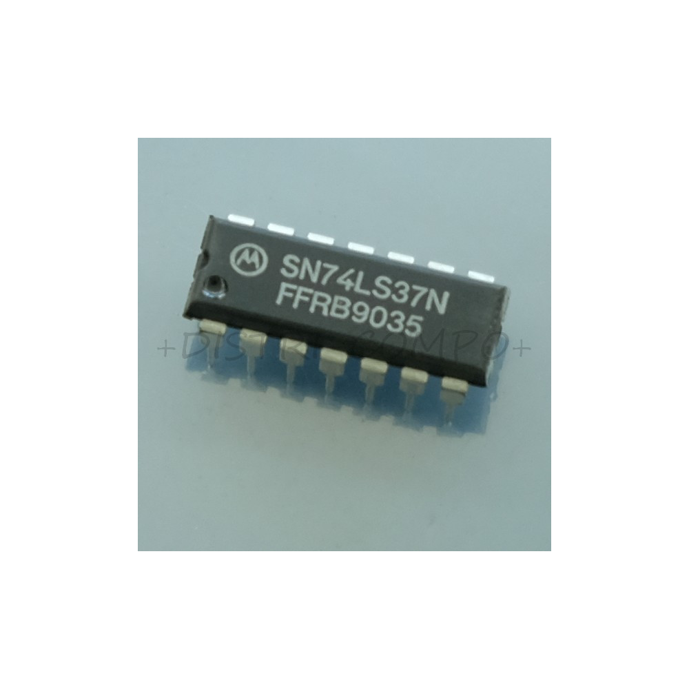 74LS37 - SN74LS37N quad 2-input NAND gate DIP-14 Motorola