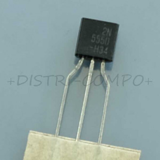 2N5550 Transistor BJT NPN 140V 600mA 625mW TO-92 ONS RoHS