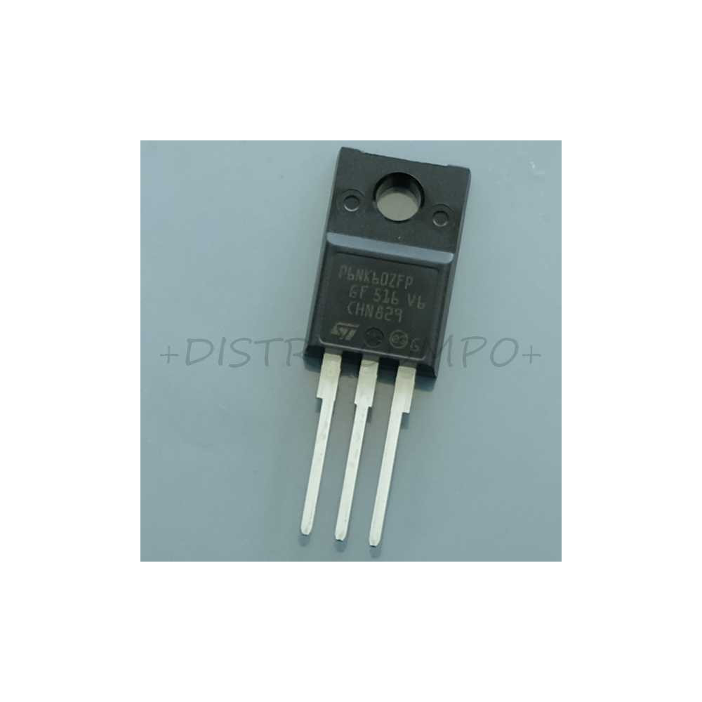 STP6NK60ZFP Transistor Mosfet N 600V 6A 1ohm TO-220FP STM