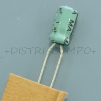 Condensateur 1µF 50V électrolytique 7x4mm