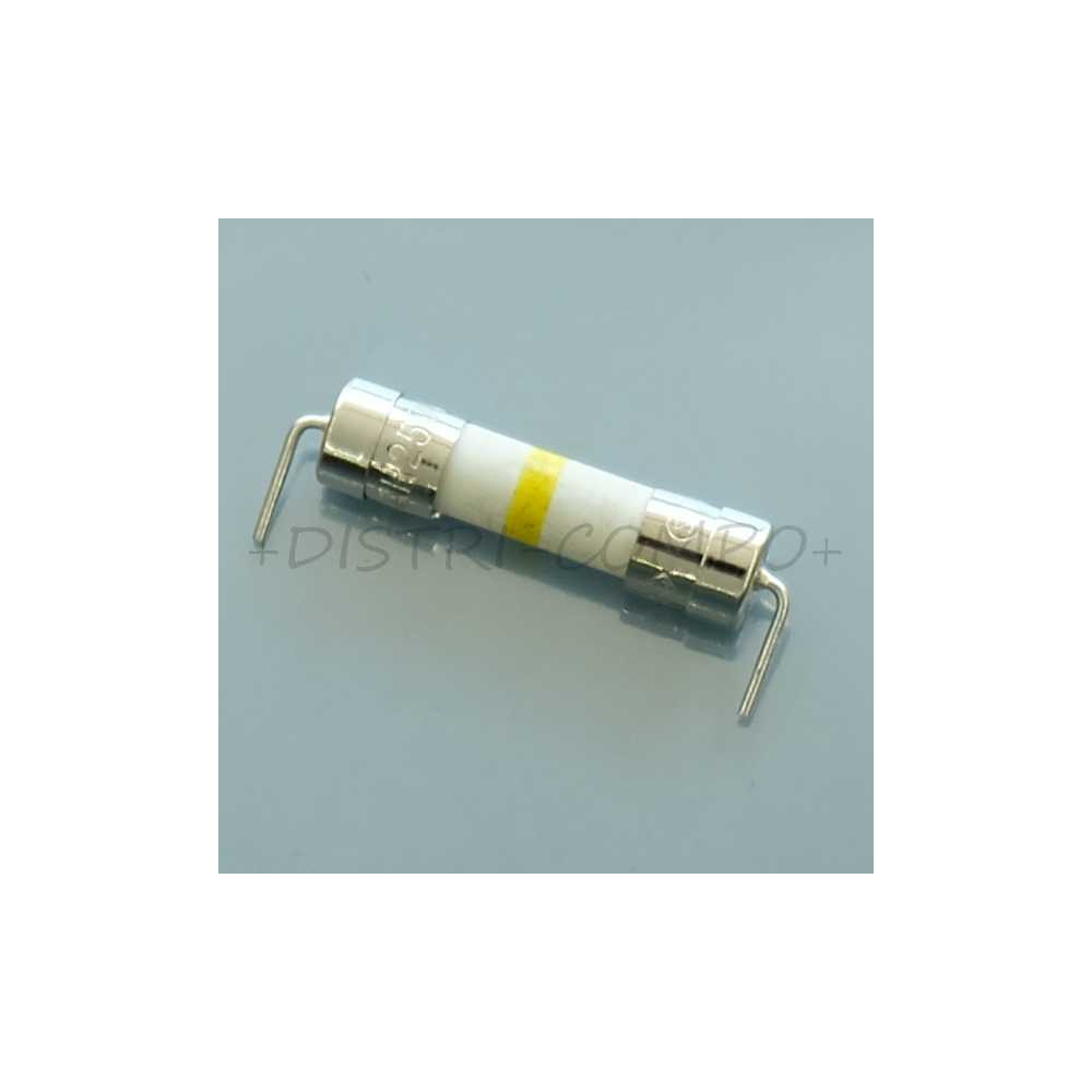 Fusible ceramique 4A 5x20mm retardé 250VAC 0215004.MXK24P Littelfuse