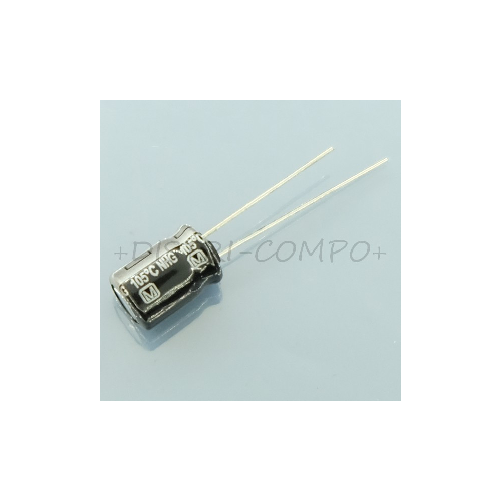 Condensateur 10µF 200V 10x16mm pas5 105° NHG-A Panasonic ECA2DHG100 RoHS