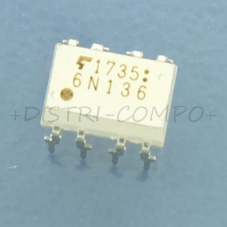 6N136 Optocoupleur DIP-8 sortie transistor Toshiba ROHS