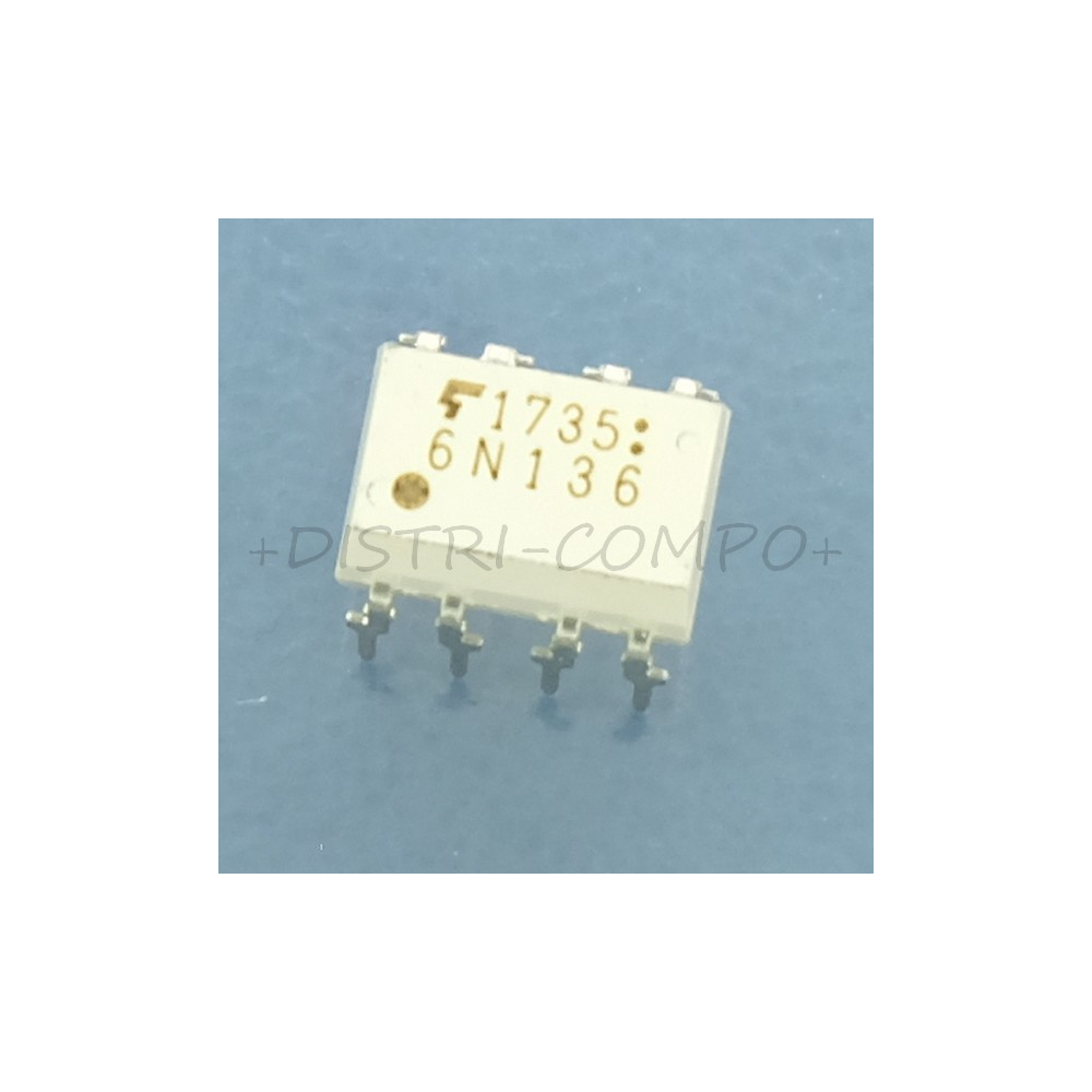 6N136 Optocoupleur DIP-8 sortie transistor Toshiba ROHS