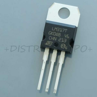 LM317T regulateur ajustable +1.2V/37V 1.5A TO-220 STM RoHS