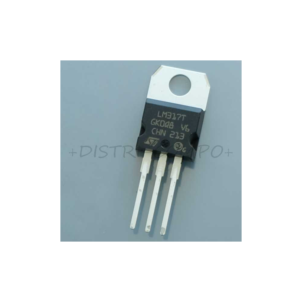 LM317T regulateur ajustable +1.2V/37V 1.5A TO-220 STM RoHS