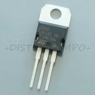 TIP50 Transistor NPN 400V 1A TO-220 STM RoHS