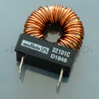 Inductor power toroid 100µH 15% 1.4A 77mOhm 32101C Murata