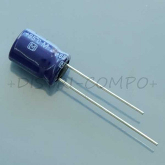 Condensateur 3.3µF 160V 11.2x6.3mm pas2.5 85° M-A Panasonic ECA2CM3R3 RoHS