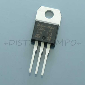 BTA16-600CWRG Triac 600V 16A 35mA TO-220 Snubberless STM RoHS