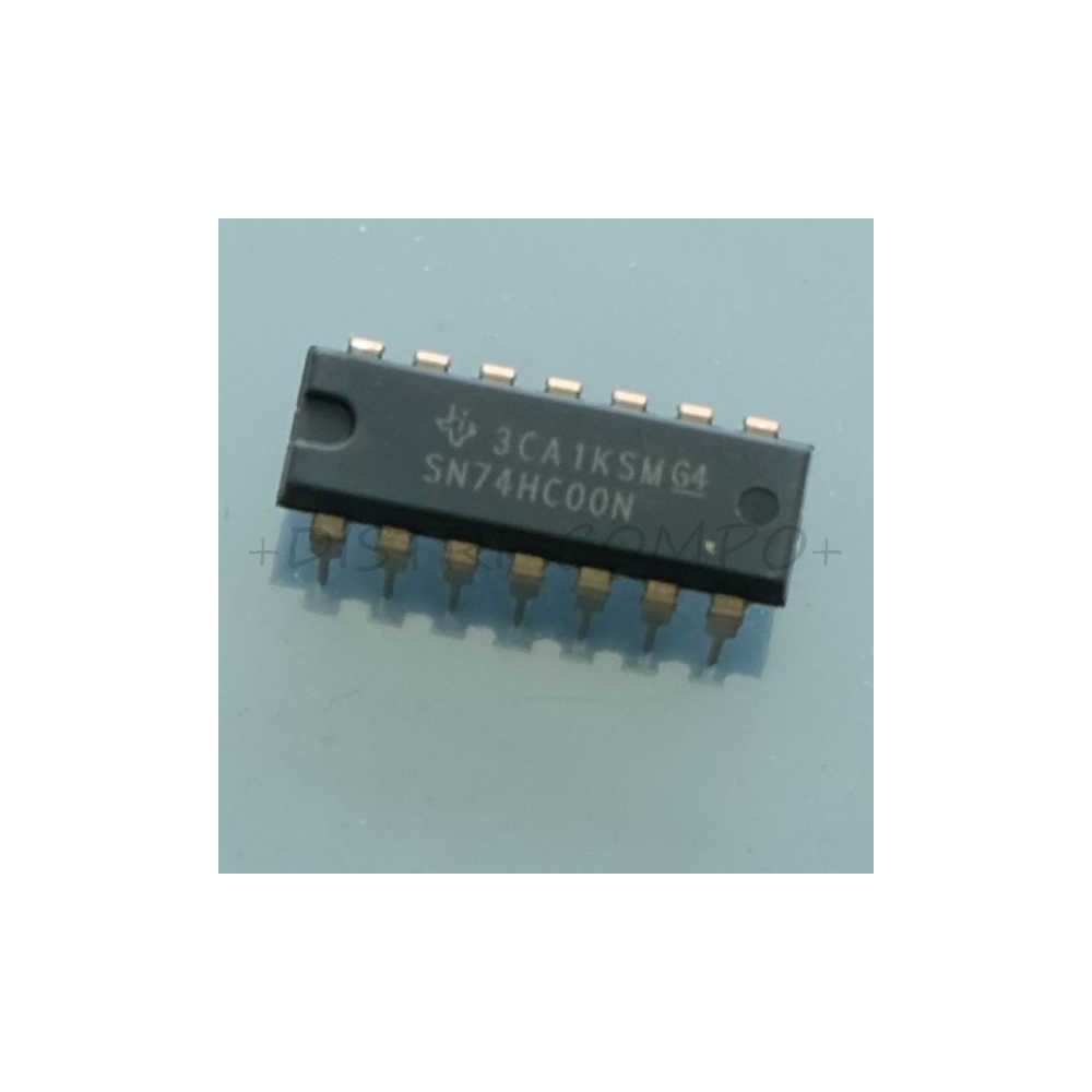 74HC00 - SN74HC00N Quad 2-input nand gate DIP-14 Texas RoHS