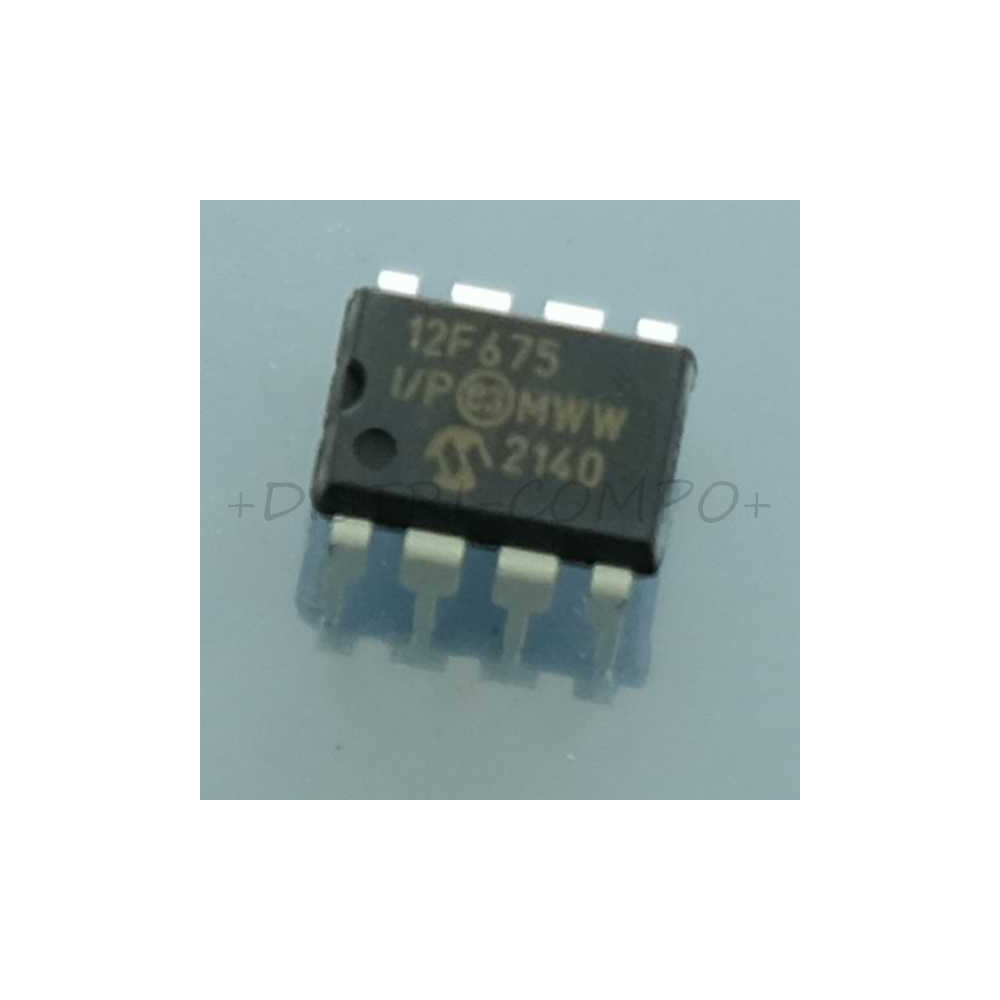 PIC12F675-I/P MCU 8 bits 1.75KB DIP-8 Microchip RoHS