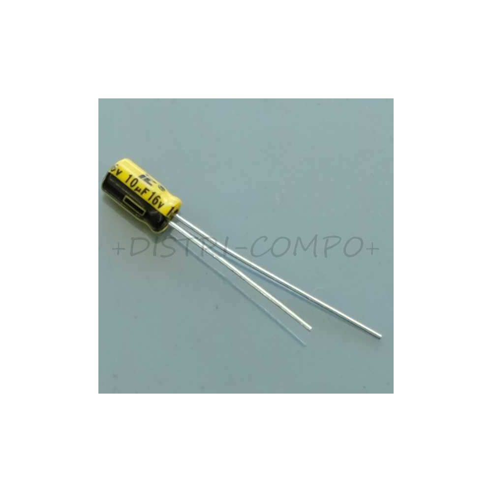 Condensateur 10µF 16V 4x7mm pas1.5 20% 106RSS016M Illinois Capacitor