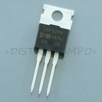 IRF520NPBF Transistor Mosfet 100V 9.7A 0.20ohm TO-220 I.R. RoHS