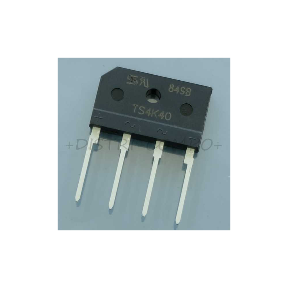 TS4K40-A Rectifier Bridge Diode Single 400V 4A 4-pin Taiwan RoHS