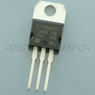 STPS10L40CT Diode Schottky 40V 10A TO-220AB STM RoHS