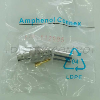 Connecteur BNC femelle à sertir 6GHz 50Ohm LMR-400-UF 112995 Amphenol