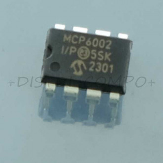 MCP6002-I/P operational amplifiers DIP-8 Microchip RoHS