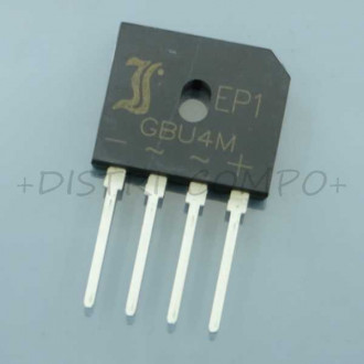 GBU4M Diode Rectifier Bridge 1KV 4A 4-Pin Diotec RoHS